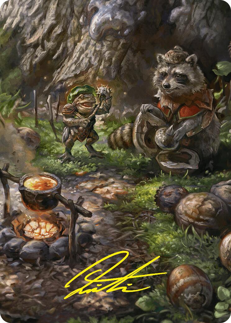 Sylvan Scavenging Art Card (46/54) (Gold-Stamped Signature) [Foundations Art Series] | Gam3 Escape