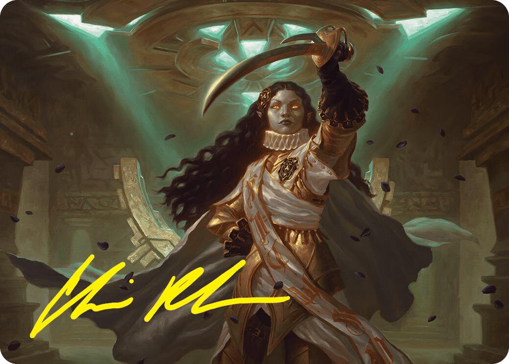 Elenda, Saint of Dusk Art Card (15/54) (Gold-Stamped Signature) [Foundations Art Series] | Gam3 Escape
