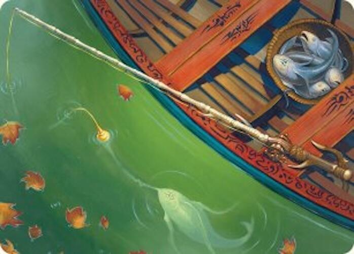 Fishing Pole Art Card (18/54) [Foundations Art Series] | Gam3 Escape