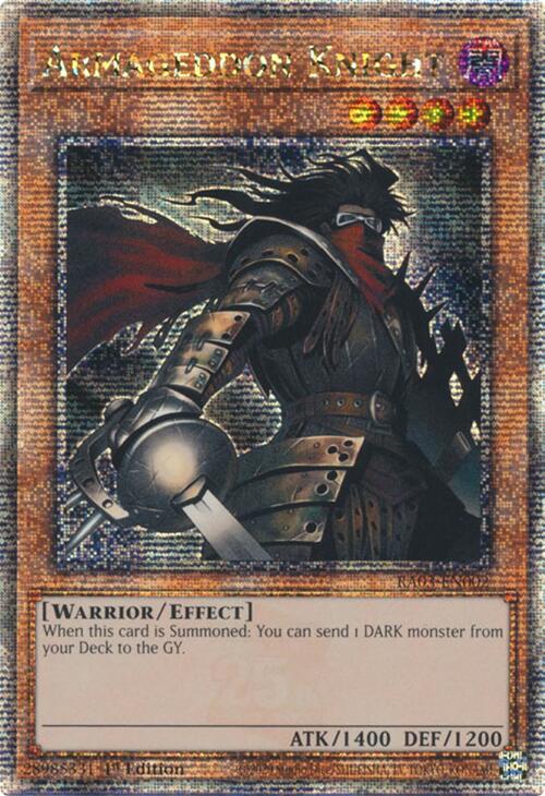 Armageddon Knight (Quarter Century Secret Rare) [RA03-EN002] Quarter Century Secret Rare | Gam3 Escape