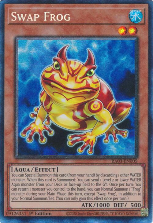 Swap Frog (CR) [RA03-EN005] Prismatic Collector's Rare | Gam3 Escape