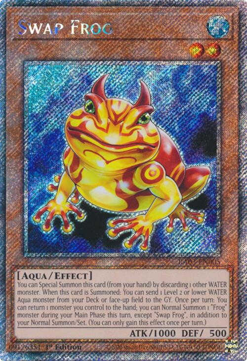 Swap Frog (Platinum Secret Rare) [RA03-EN005] Platinum Secret Rare | Gam3 Escape