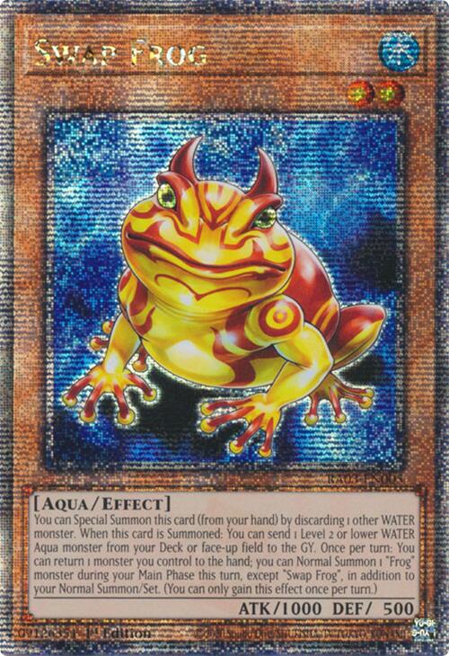 Swap Frog (Quarter Century Secret Rare) [RA03-EN005] Quarter Century Secret Rare | Gam3 Escape