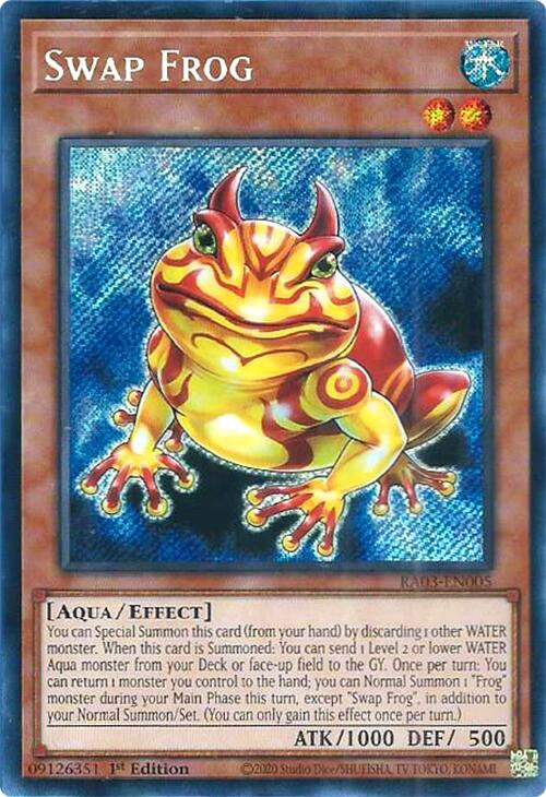 Swap Frog (Secret Rare) [RA03-EN005] Secret Rare | Gam3 Escape