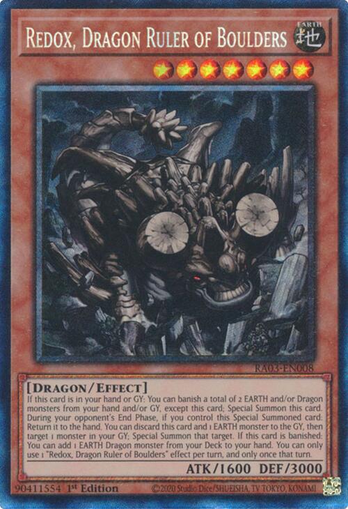 Redox, Dragon Ruler of Boulders (CR) [RA03-EN008] Prismatic Collector's Rare | Gam3 Escape