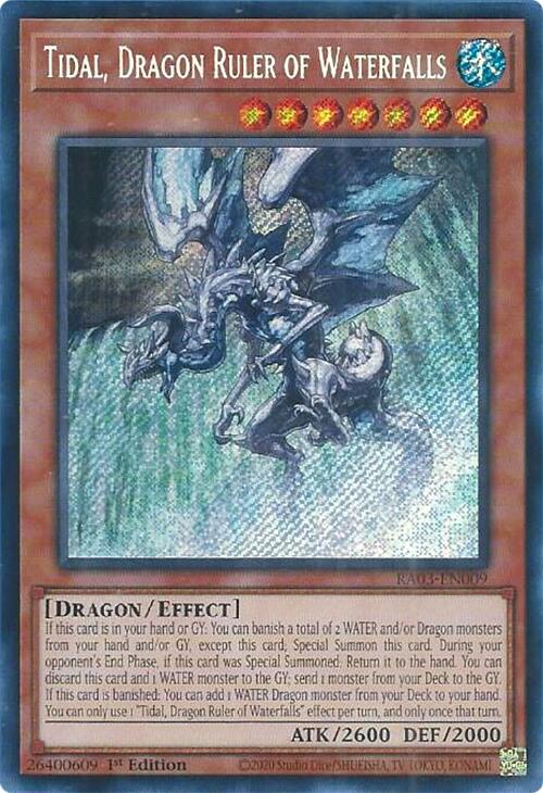 Tidal, Dragon Ruler of Waterfalls (Secret Rare) [RA03-EN009] Secret Rare | Gam3 Escape