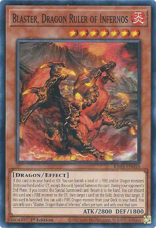 Blaster, Dragon Ruler of Infernos [RA03-EN010] Super Rare | Gam3 Escape