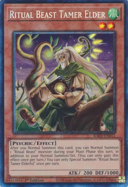 Ritual Beast Tamer Elder (CR) [RA03-EN012] Prismatic Collector's Rare | Gam3 Escape