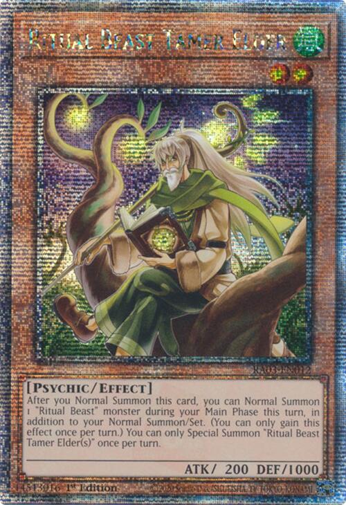 Ritual Beast Tamer Elder (Quarter Century Secret Rare) [RA03-EN012] Quarter Century Secret Rare | Gam3 Escape