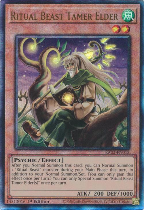 Ritual Beast Tamer Elder (UTR) [RA03-EN012] Prismatic Ultimate Rare | Gam3 Escape