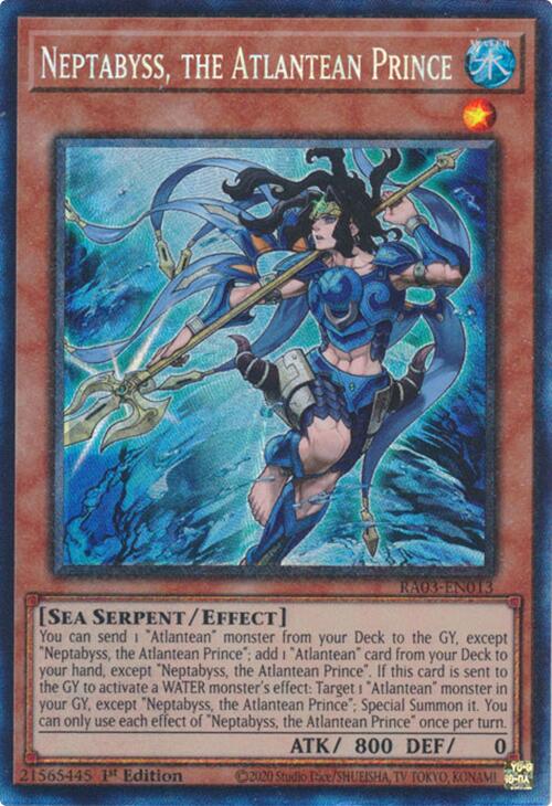 Neptabyss, the Atlantean Prince (CR) [RA03-EN013] Prismatic Collector's Rare | Gam3 Escape