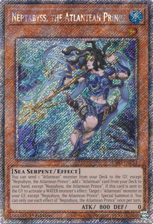 Neptabyss, the Atlantean Prince (Platinum Secret Rare) [RA03-EN013] Platinum Secret Rare | Gam3 Escape