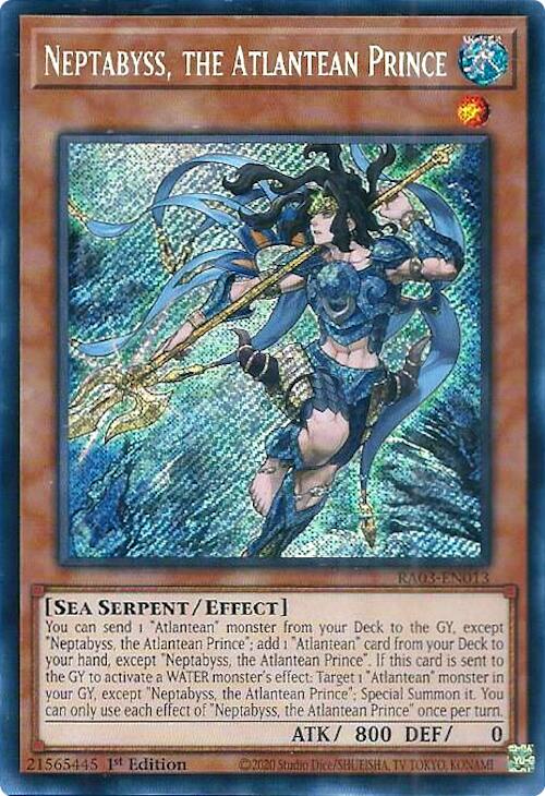 Neptabyss, the Atlantean Prince (Secret Rare) [RA03-EN013] Secret Rare | Gam3 Escape