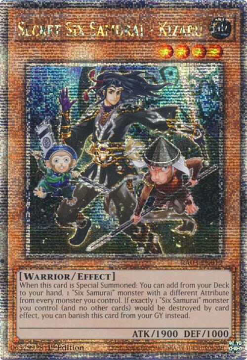 Secret Six Samurai - Kizaru (Quarter Century Secret Rare) [RA03-EN017] Quarter Century Secret Rare | Gam3 Escape