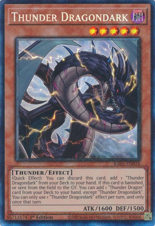 Thunder Dragondark (CR) [RA03-EN018] Prismatic Collector's Rare | Gam3 Escape