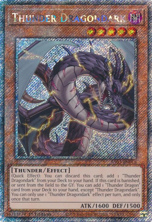 Thunder Dragondark (Platinum Secret Rare) [RA03-EN018] Platinum Secret Rare | Gam3 Escape