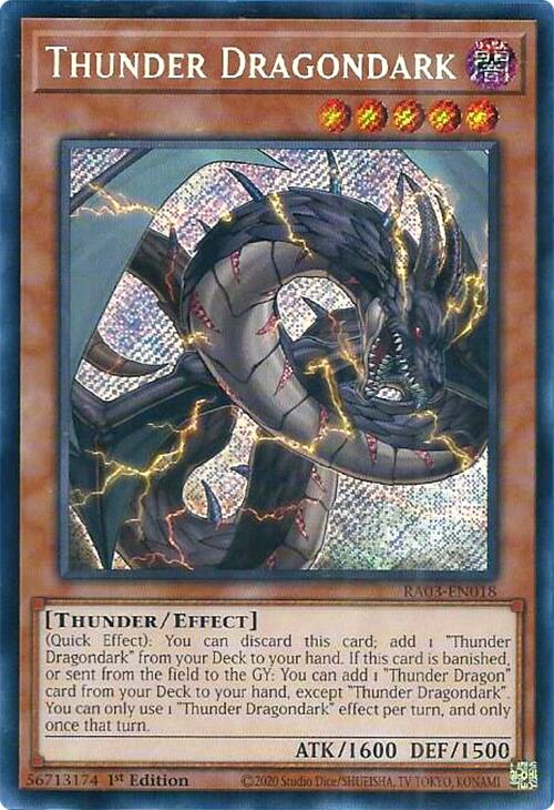 Thunder Dragondark (Secret Rare) [RA03-EN018] Secret Rare | Gam3 Escape