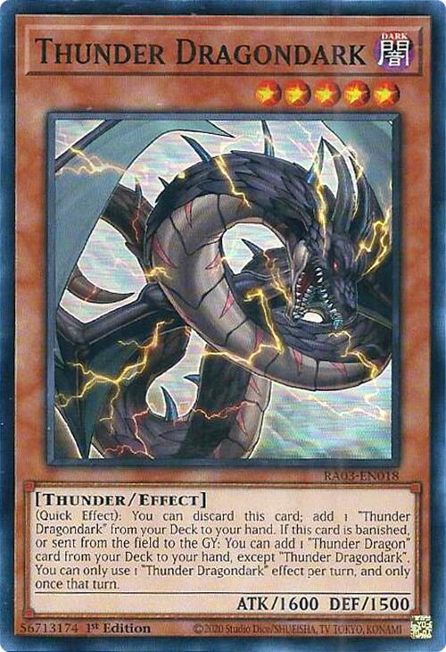 Thunder Dragondark [RA03-EN018] Super Rare | Gam3 Escape