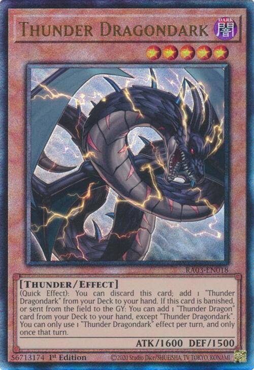 Thunder Dragondark (UTR) [RA03-EN018] Prismatic Ultimate Rare | Gam3 Escape