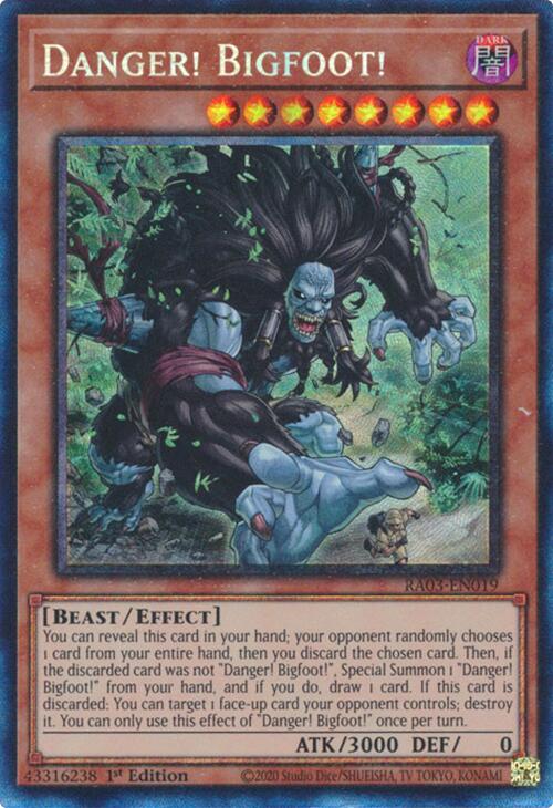 Danger! Bigfoot! (CR) [RA03-EN019] Prismatic Collector's Rare | Gam3 Escape