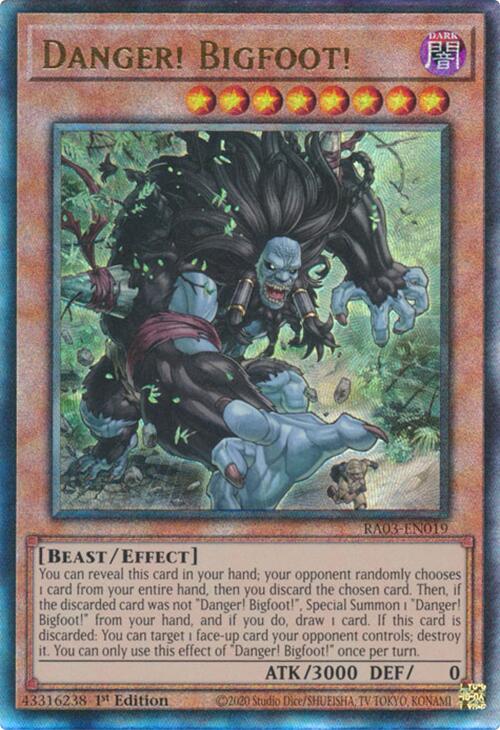 Danger! Bigfoot! (UTR) [RA03-EN019] Prismatic Ultimate Rare | Gam3 Escape