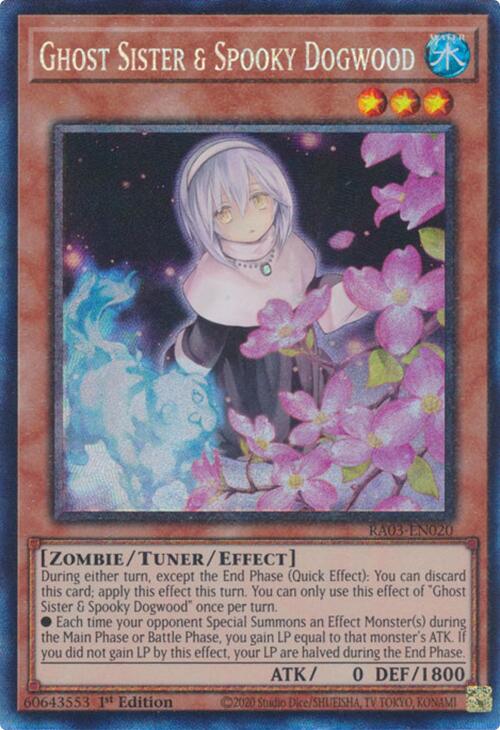 Ghost Sister & Spooky Dogwood (Alternate Art) (CR) [RA03-EN020] Prismatic Collector's Rare | Gam3 Escape