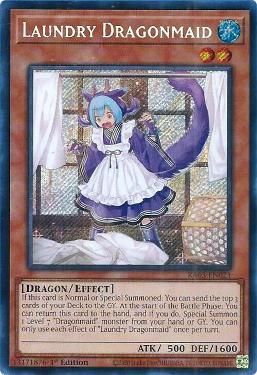 Laundry Dragonmaid (Secret Rare) [RA03-EN021] Secret Rare | Gam3 Escape