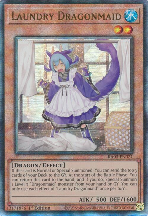 Laundry Dragonmaid (UTR) [RA03-EN021] Prismatic Ultimate Rare | Gam3 Escape