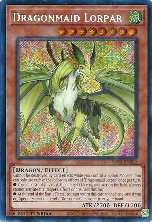 Dragonmaid Lorpar (Secret Rare) [RA03-EN022] Secret Rare | Gam3 Escape