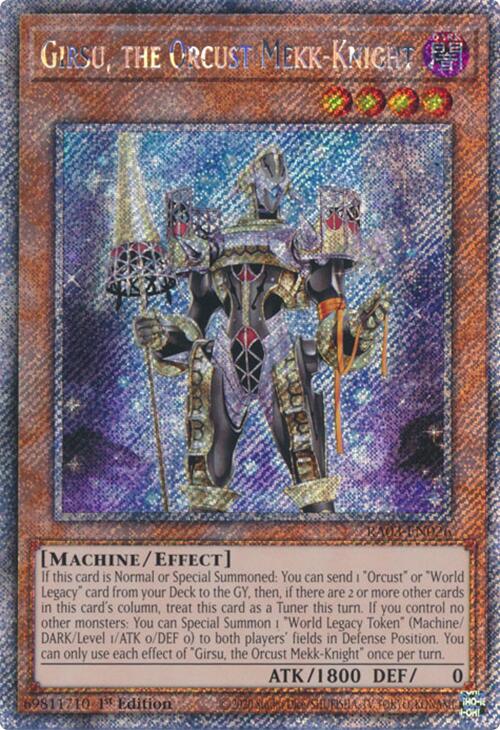 Girsu, the Orcust Mekk-Knight (Platinum Secret Rare) [RA03-EN026] Platinum Secret Rare | Gam3 Escape