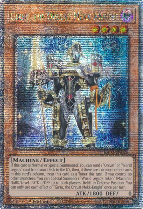 Girsu, the Orcust Mekk-Knight (Quarter Century Secret Rare) [RA03-EN026] Quarter Century Secret Rare | Gam3 Escape