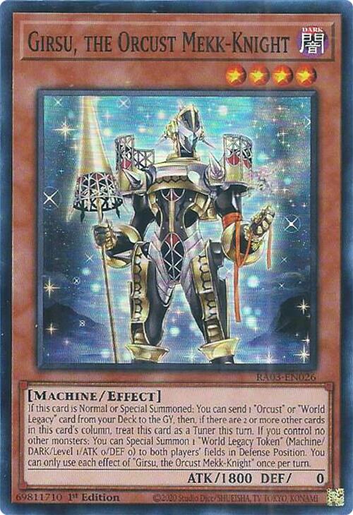 Girsu, the Orcust Mekk-Knight [RA03-EN026] Super Rare | Gam3 Escape