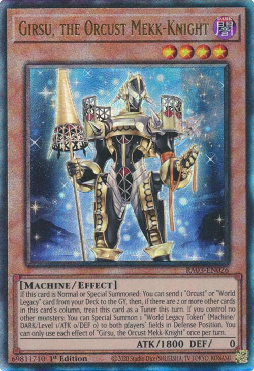 Girsu, the Orcust Mekk-Knight (UTR) [RA03-EN026] Prismatic Ultimate Rare | Gam3 Escape