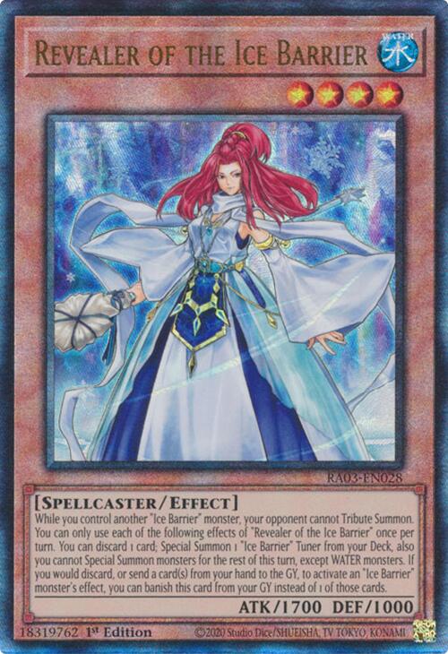 Revealer of the Ice Barrier (UTR) [RA03-EN028] Prismatic Ultimate Rare | Gam3 Escape