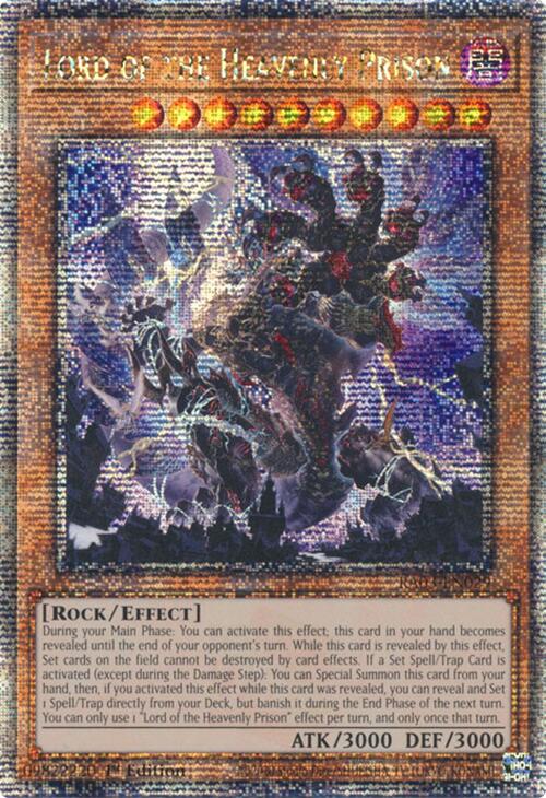 Lord of the Heavenly Prison (Quarter Century Secret Rare) [RA03-EN029] Quarter Century Secret Rare | Gam3 Escape