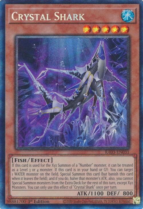 Crystal Shark (CR) [RA03-EN031] Prismatic Collector's Rare | Gam3 Escape