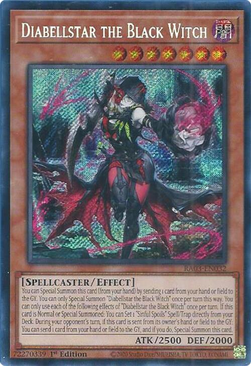 Diabellstar the Black Witch (Secret Rare) [RA03-EN032] Secret Rare | Gam3 Escape