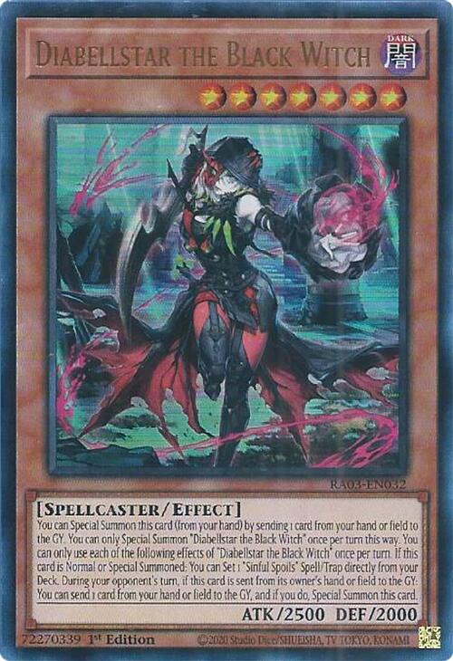 Diabellstar the Black Witch (UR) [RA03-EN032] Ultra Rare | Gam3 Escape