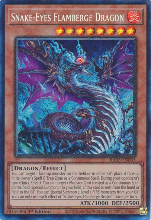 Snake-Eyes Flamberge Dragon (CR) [RA03-EN033] Prismatic Collector's Rare | Gam3 Escape