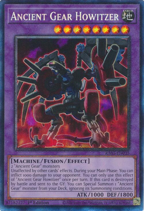 Ancient Gear Howitzer (CR) [RA03-EN035] Prismatic Collector's Rare | Gam3 Escape