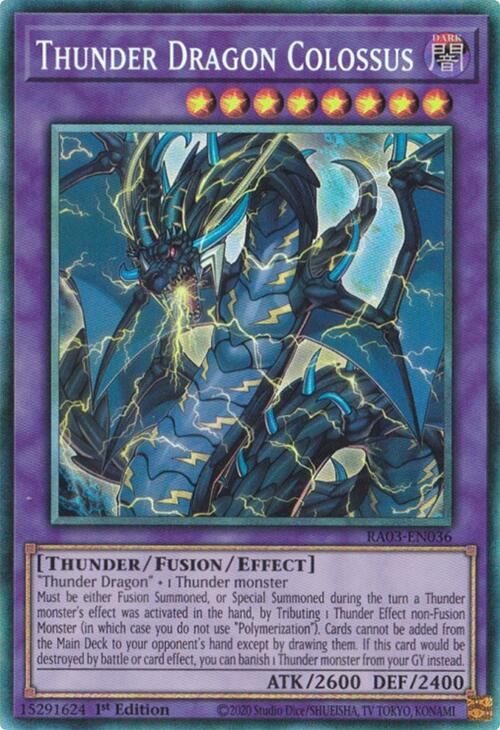 Thunder Dragon Colossus (CR) [RA03-EN036] Prismatic Collector's Rare | Gam3 Escape