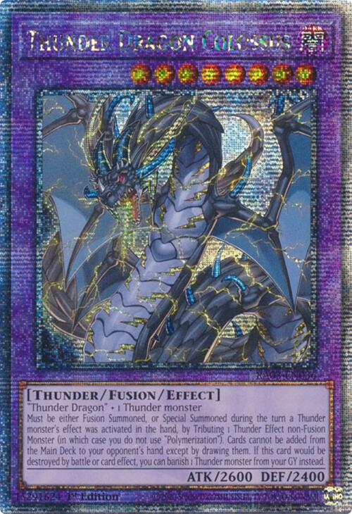 Thunder Dragon Colossus (Quarter Century Secret Rare) [RA03-EN036] Quarter Century Secret Rare | Gam3 Escape