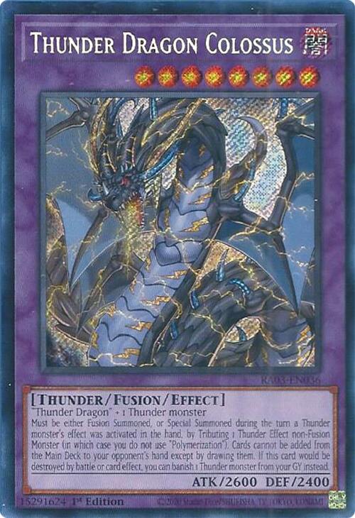 Thunder Dragon Colossus (Secret Rare) [RA03-EN036] Secret Rare | Gam3 Escape