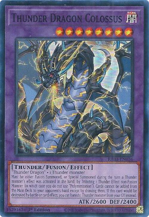 Thunder Dragon Colossus [RA03-EN036] Super Rare | Gam3 Escape