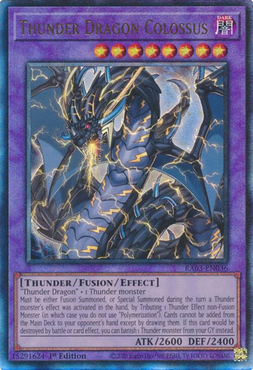 Thunder Dragon Colossus (UTR) [RA03-EN036] Prismatic Ultimate Rare | Gam3 Escape