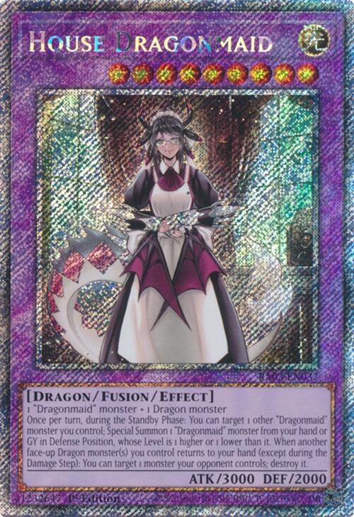 House Dragonmaid (Platinum Secret Rare) [RA03-EN037] Platinum Secret Rare | Gam3 Escape