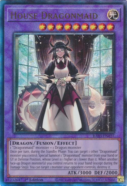 House Dragonmaid (UTR) [RA03-EN037] Prismatic Ultimate Rare | Gam3 Escape