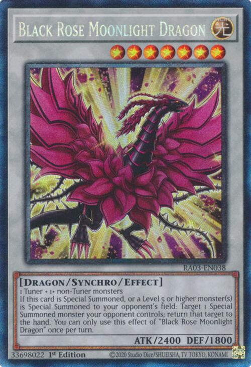 Black Rose Moonlight Dragon (CR) [RA03-EN038] Prismatic Collector's Rare | Gam3 Escape