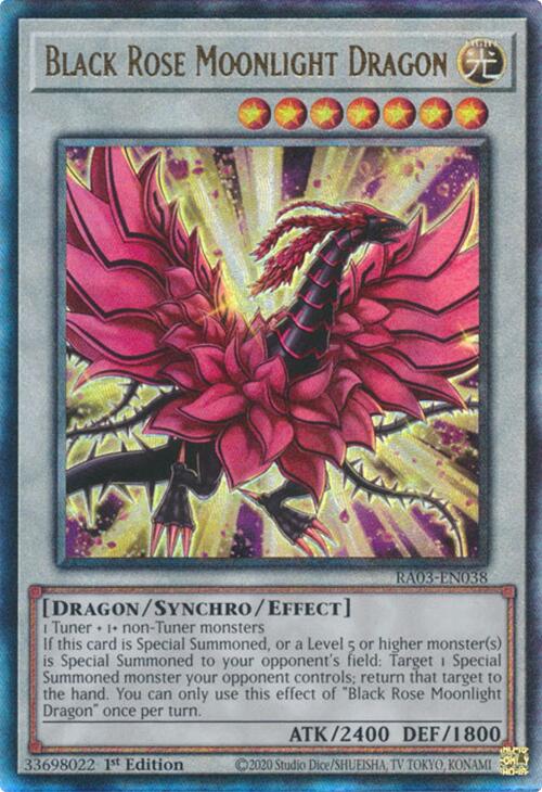 Black Rose Moonlight Dragon (UTR) [RA03-EN038] Prismatic Ultimate Rare | Gam3 Escape