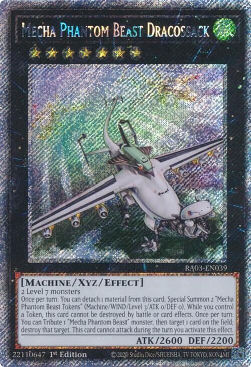 Mecha Phantom Beast Dracossack (Platinum Secret Rare) [RA03-EN039] Platinum Secret Rare | Gam3 Escape